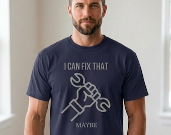 Funny Handyman Shirt | Retro Wrench Graphic Tee, Dad Humor Gift
