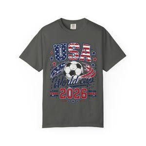 USA World Cup 2026 Shirt — Patriotic American Flag Soccer Tee | Retro USMNT Football Gift for Men Women Kids, Comfort Colors image 3