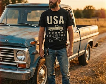 USA Freedom Tour 76 Shirt | Vintage Band Tee Style 4th of July | Retro American Concert T-Shirt | Independence Day Vintage Tee |Tour Shirt