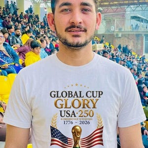 USA World Cup 2026 Shirt — Patriotic American Flag Soccer Tee | Retro USMNT Football Gift for Men Women Kids, Comfort Colors image 1