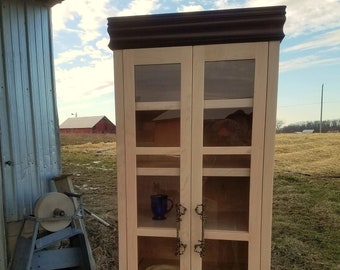 VERY Sharp Maple and Walnut Pantry - Pies NOT Included!