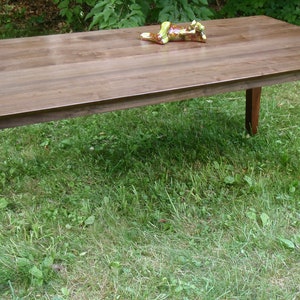 Handsome Walnut Parson's Table image 1