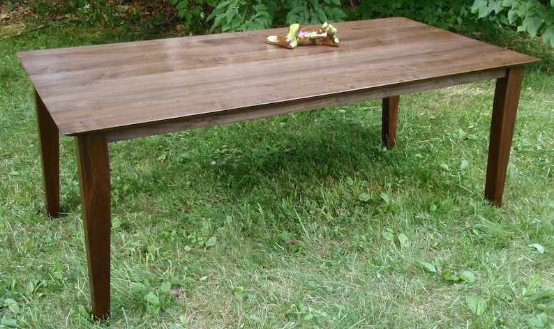 Handsome Walnut Parson's Table image 1