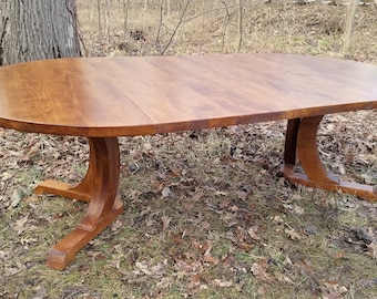 VERY large Weathered Maple Extension Table 54" - 100"
