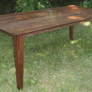 Handsome Walnut Parson's Table image 4