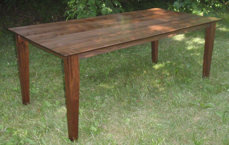 Handsome Walnut Parson's Table image 4