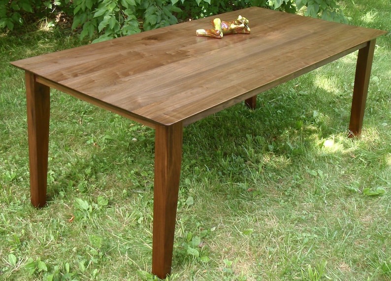 Handsome Walnut Parson's Table image 3