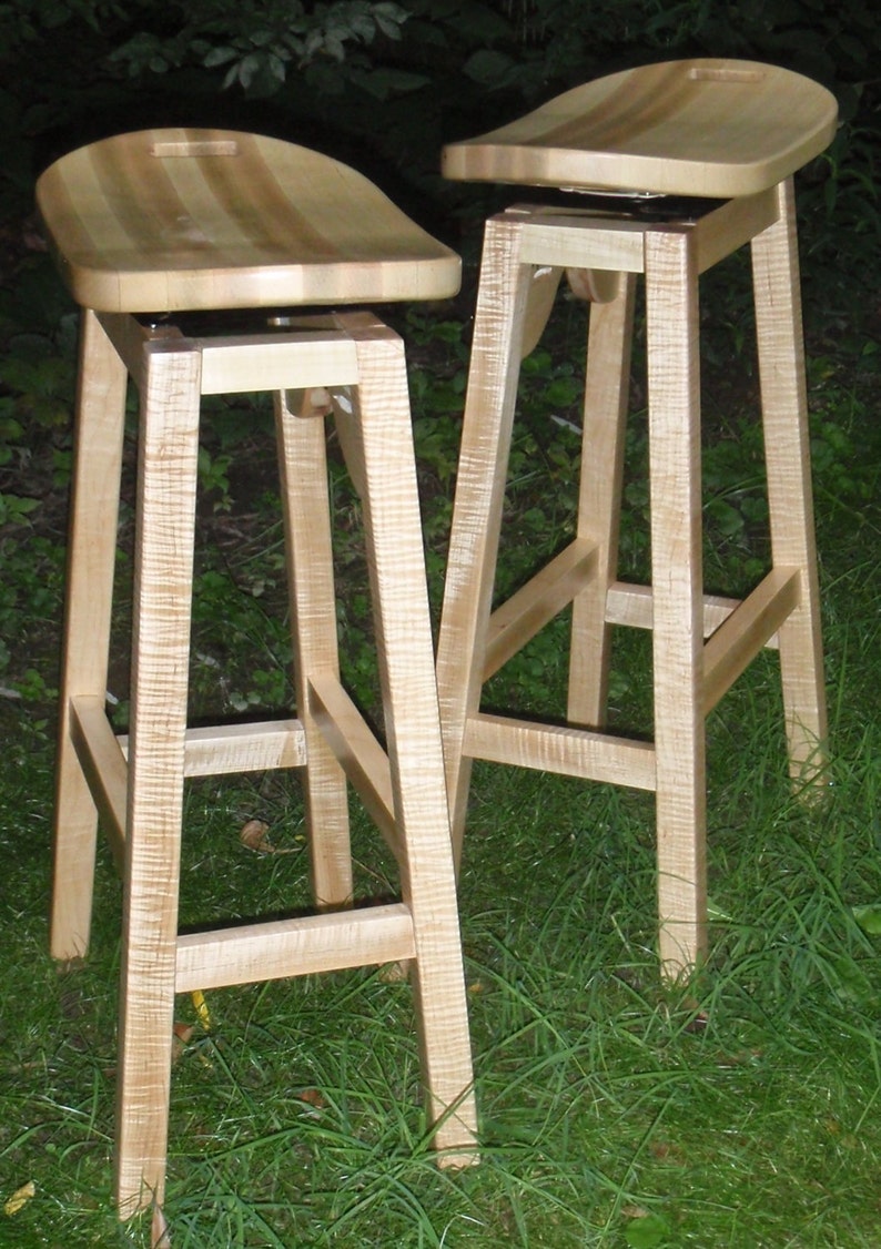 Rare Tiger Maple Stool - Etsy