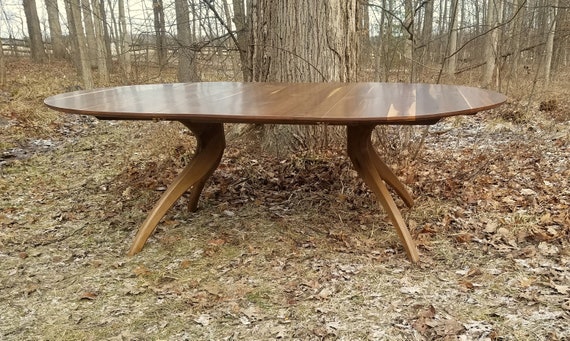 Walnut Walking Extension Table © 2017 60in to 84in - Etsy