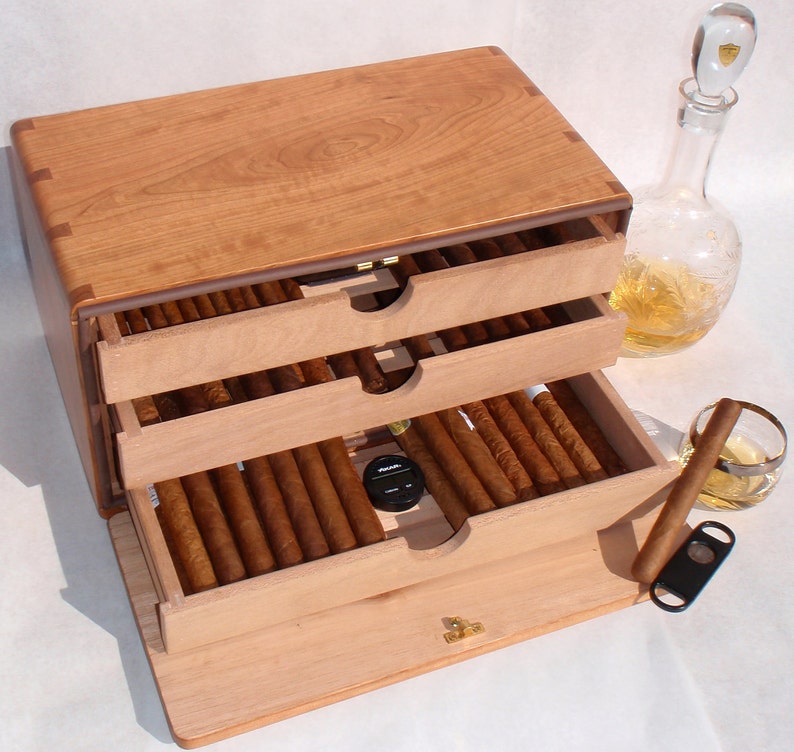 Small Humidor for True Cigar Enthusiast with Extras Etsy