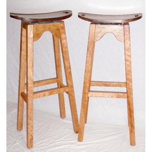 Curvy & Swervy in Cherry-n-Walnut Bar Stools