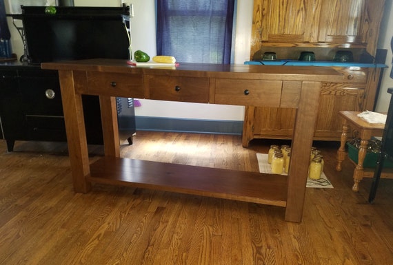 Walnut Kitchen Island Etsy
