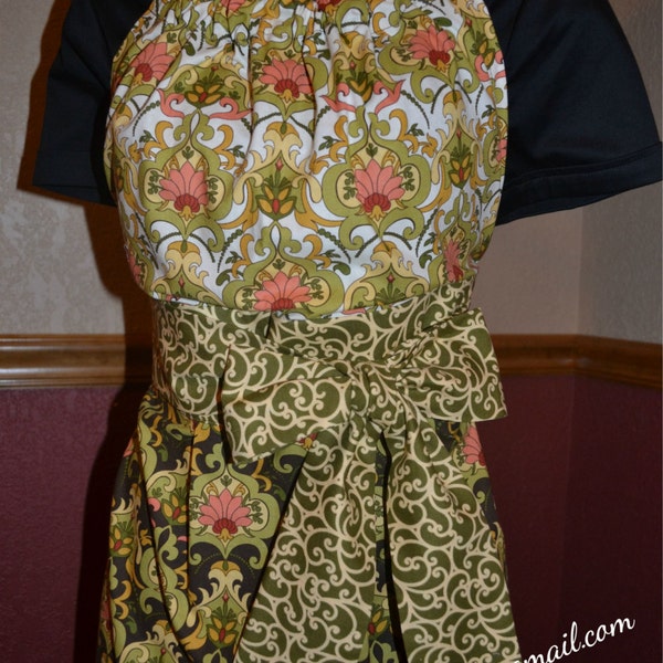 Ladies Full Apron, Halter Top Style