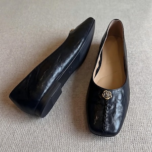 アンティーク雑貨 French Vintage Noir Ballet Slippers 美術品・アンティーク・コレクション French Vintage Noir Ballet Slippers
