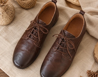 靴 80s vintage archive string leather shoes Vintage 80s Chore