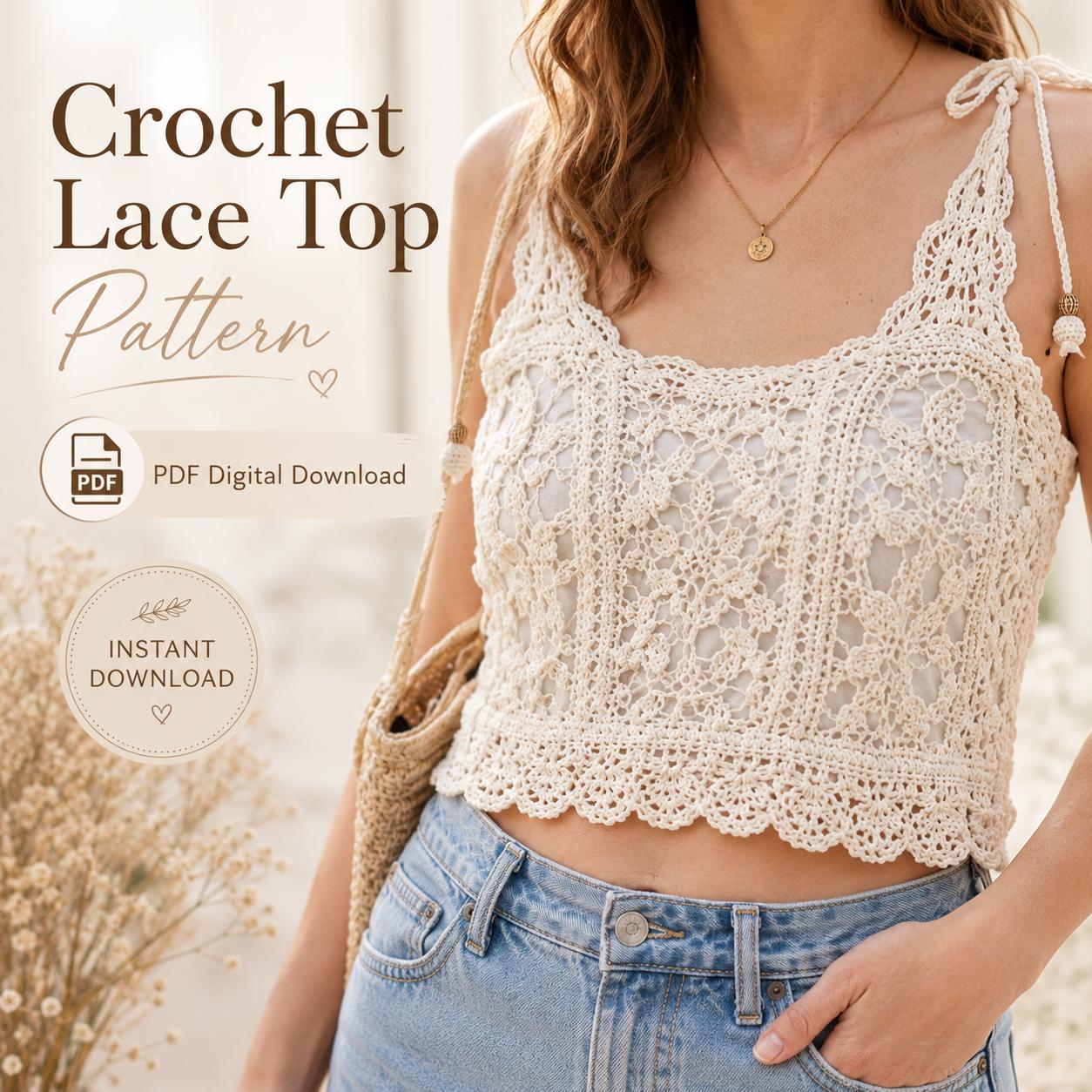 36 Lace Top Crochet Patterns: Enhance Your Skills with Stylish Designs 12 Boho Crochet Lace Crop Top