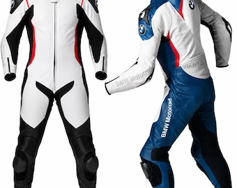 BMW Leather Racing Suit Motorcycle Riding Gear