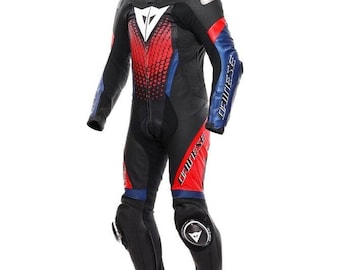 Dainese Laguna Seca 6 Leder Rennkombi 1-Teiler CE Gepanzerter Rindslederkombi