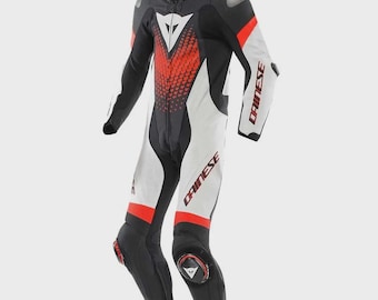 Dainese Laguna Seca 6 Perf Lederkombi 1-Teiler CE Gepanzerter Rennanzug aus Rindsleder