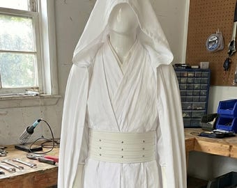 Disfraz de cosplay de Darth Maul, inspirado en Star Wars: Túnica Jedi Blanca de Lord Sith.