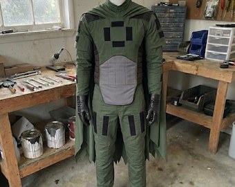 Costume de cosplay en armure de soldat galactique : tenue tactique de pilote rebelle de science-fiction