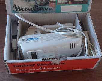 Batidora de mano Moulinex Minor vintage con embalaje original | Batidora de cocina retro, Francia