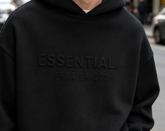 Oversized Baggy Cotton Pullover Hoodie, Unisex Adult Streetwear Casual Hooded Sweatshirt