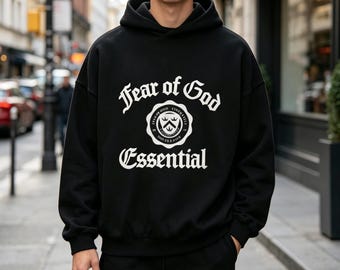 Fear of God Essential Heavy Fleece Vintage Shrunken Hoodie Unisex