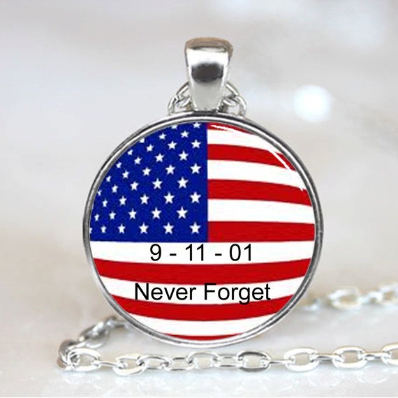 September 11 2001 memorial pendant memorial photo necklace etsy