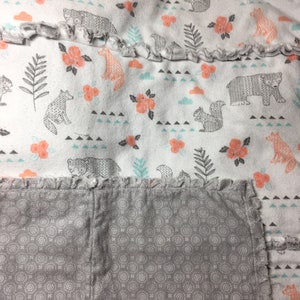 Ragged Flannel Baby Quilt