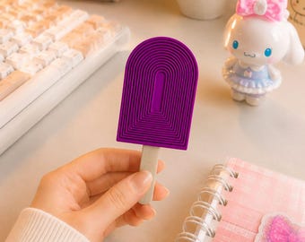 3D Printed Popsicle Fidget Toy, Sensory Stress Relief Desk Toy, PLA Plastic, Handmade