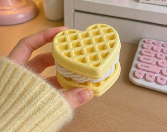 Heart Waffle Fidget Toy: Clicky Sensory Stress Relief Toy