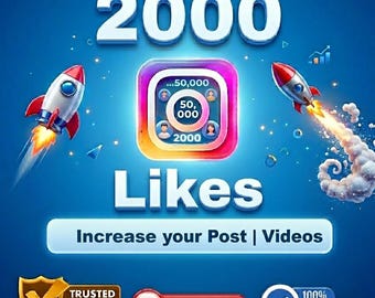 Instagram Wachstums-Guide, Erhalte 2K Likes für Posts, Videos | Steigern Sie Ihre Werbetschaft