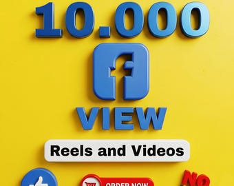 Servizio di crescita su Facebook, aumento di 10.000 visualizzazioni per Reels e video (utenti attivi) senza cali.