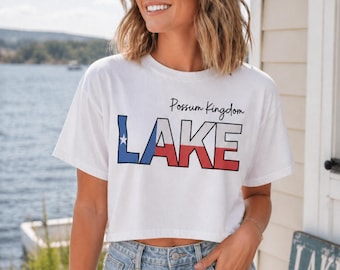 Possum Kingdom See Crop Top, Texas See Shirt