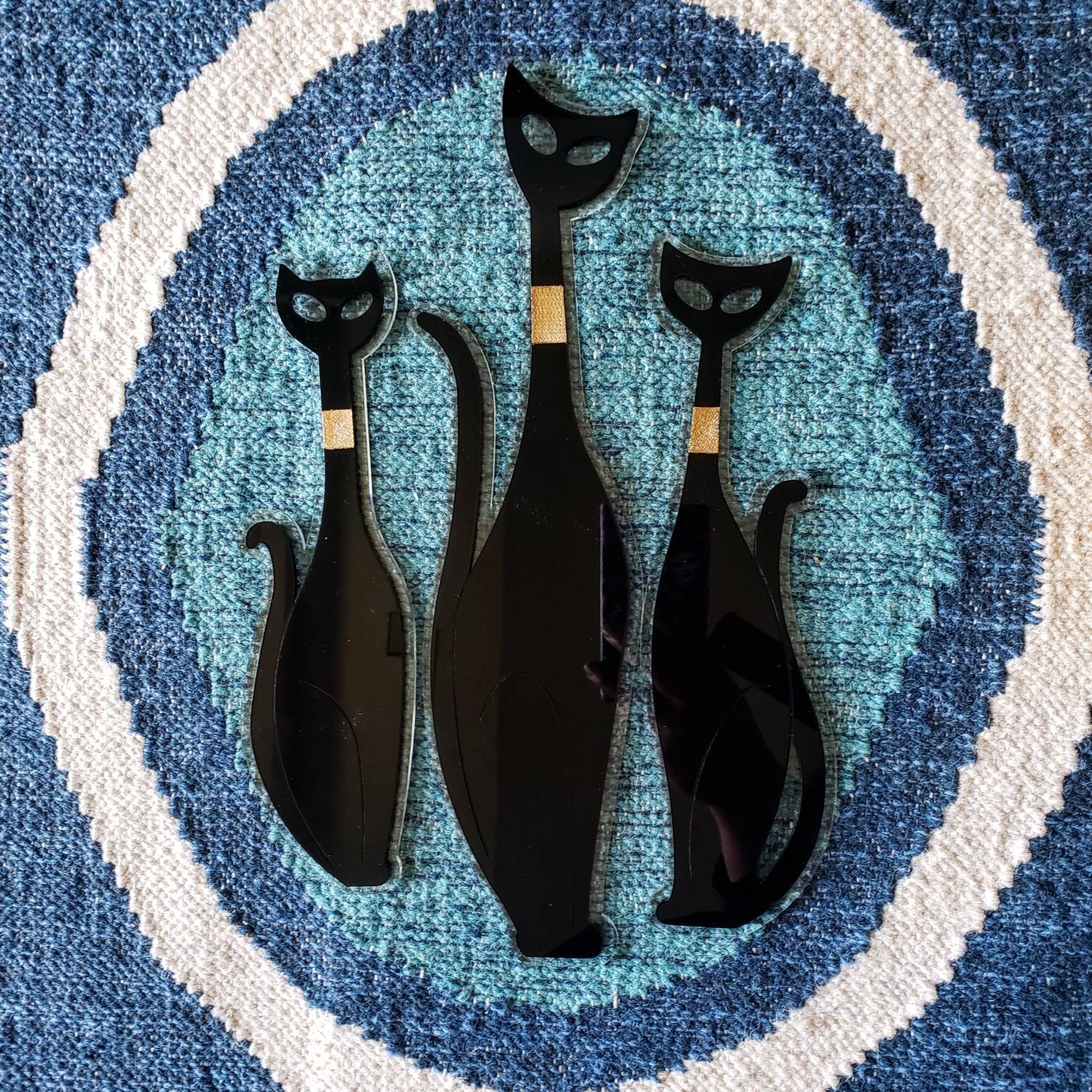 Atomic Cat Decor Cat Wall Art Mid Century Modern Atomic Etsy Canada