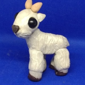 Mountain Goat OOAK Cutie Critter Art Sculpture Figurine