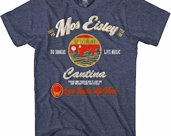 STAR WARS Mos Eisley Cantina Tatooine Men's Adult Graphic Tee T-Shirt