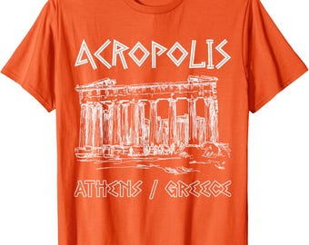 Acropolis Athens Greece Souvenir Greek Parthenon T-Shirt