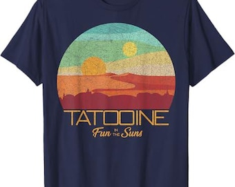 Star Wars Tatooine Postcard Fun in the Sun Vintage Disney+ T-Shirt