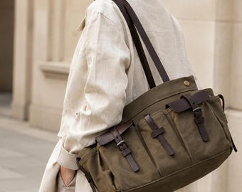 Bolso de hombro para uso diario, bolso de lona, bolso estilo francés, mochila, bolso tote, regalo para mamá, regalos de aniversario