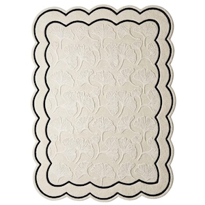 Alfombra de lana tufted hecha a mano, alfombra boho abstracta con sol y luna celestiales