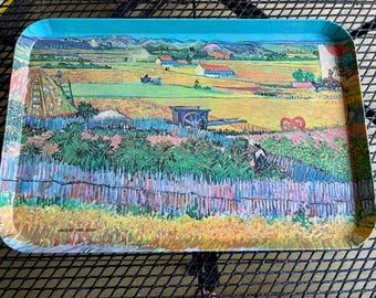 Van Gogh The Harvest Serving Tray – Italian Decorative Landscape Tray