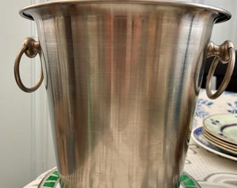 Doppelgriff Champagnerkübel aus Edelstahl