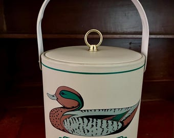 Vintage Georges Briard mallard duck ice bucket ***like new never used***