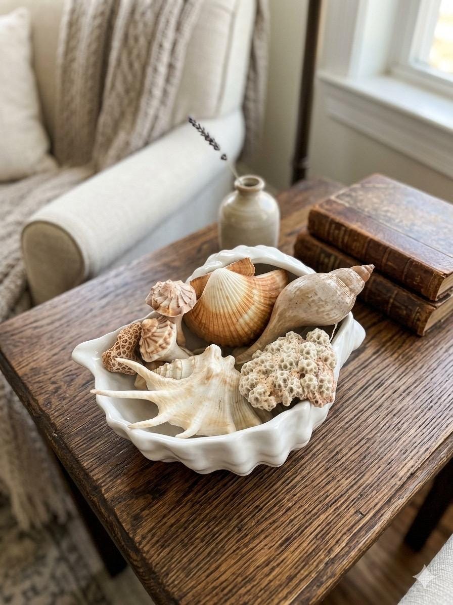 Vintage Ceramic Shell - Etsy