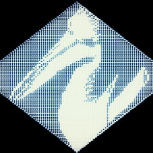 Filet Crochet &#39;Pelican&#39;, pdf, Instant Download.