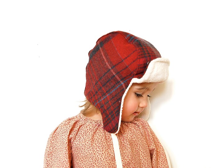 Wee Wool Bomber Hat for Toddler Ready to Ship Etsy
