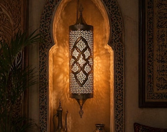 Artisan-Crafted Copper Wall Sconce Night Light with Bronze Finish, Sensor Activated, Plug-In Corded Wall Lamp