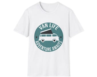 Van Life Abenteuer erwartet T-Shirt | Camper Van Grafik T-Shirt